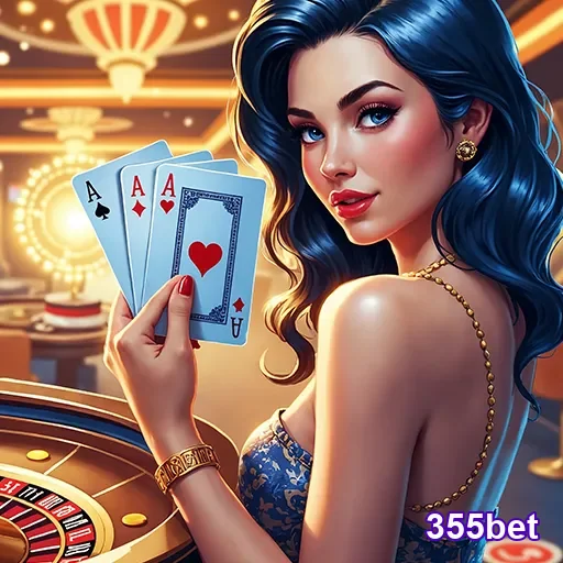 Imagem de destaque do 355bet, site de cassino online, com elementos de jogos de azar e apostas em destaque.