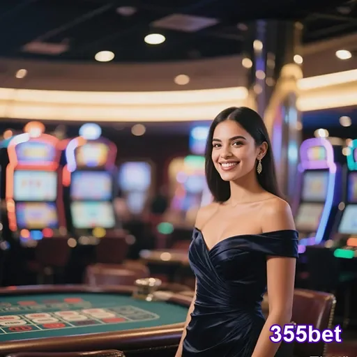 Imagem promocional da 355bet destacando seu casino online.