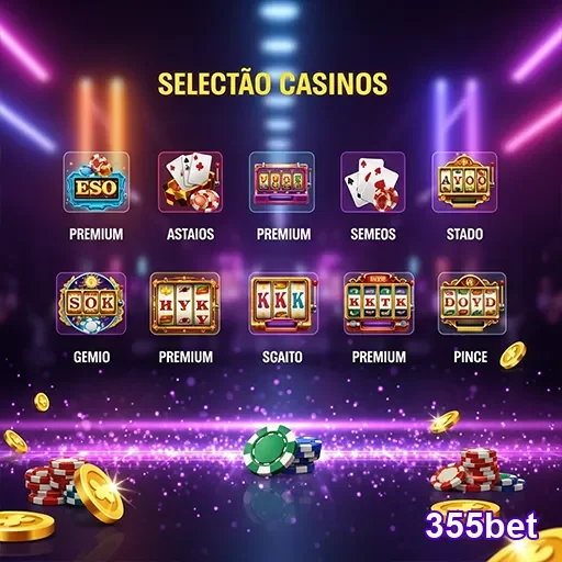 Imagem promocional de jogos do 355bet, destaque para variedade de apostas no site 355bet