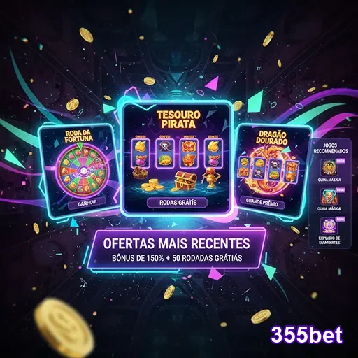 Imagem da página inicial do 355bet com detalhes de apostas esportivas e o logo do site 355bet.